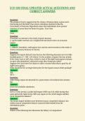 ECO 330 FINAL UPDATED ACTUAL QUESTIONS AND&NewLine;CORRECT ANSWERS
