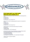 STATE FOOD SAFETY ALL STUDY GUIDE QUESTIONS AND ANSWERS SET A&period;pdf