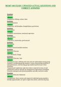 MGMT 440 EXAM 1 UPDATED ACTUAL QUESTIONS AND&NewLine;CORRECT ANSWERS