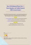 Nurs 5334-Advanced Pharm-Test 1 &vert; Exam Questions and Verified Answers&vert; 100&percnt; Correct&vert; Grade A&NewLine;&NewLine;