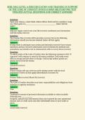 SERE 100&period;2 LEVEL A SERE EDUCATION AND TRAINING IN SUPPORT&NewLine;OF THE CODE OF CONDUCT &lpar;FOUO&rpar; &lpar;4 HRS&rpar; MILITARY PRE TEST&NewLine;UPDATED ACTUAL QUESTIONS AND CORRECT ANSWERS