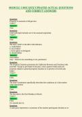 MODULE 1 BOE QUIZ UPDATED ACTUAL QUESTIONS&NewLine;AND CORRECT ANSWERS