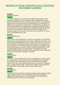 HISTORY 2111 EXAM 2 UPDATED ACTUAL QUESTIONS&NewLine;AND CORRECT ANSWERS