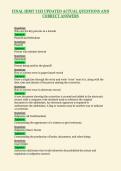 FINAL HIMT 1133 UPDATED ACTUAL QUESTIONS AND&NewLine;CORRECT ANSWERS