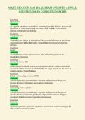 WGTC BIOLOGY 2114 FINAL EXAM UPDATED ACTUAL&NewLine;QUESTIONS AND CORRECT ANSWERS