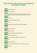 WEEK 3 EXAM RTE 1000 UPDATED ACTUAL QUESTIONS&NewLine;AND CORRECT ANSWERS