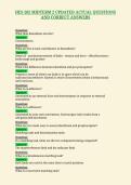 HES 202 MIDTERM 2 UPDATED ACTUAL QUESTIONS&NewLine;AND CORRECT ANSWERS