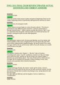 ENGL 2111 FINAL EXAM REVIEW UPDATED ACTUAL&NewLine;QUESTIONS AND CORRECT ANSWERS