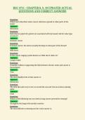 HSC 4711 - CHAPTER 8&comma; 9&comma; 10 UPDATED ACTUAL&NewLine;QUESTIONS AND CORRECT ANSWERS