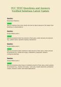 FCC TEST Questions and Answers Verified Solutions Latest Update 3