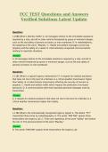FCC TEST Questions and Answers Verified Solutions Latest Update 5