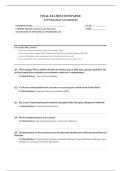 TCFP Hazmat Awareness Exam &vert; TCFP Hazmat Awareness & Operations &vert;Questions and Answers &vert;2026 Latest Update with complete solutions