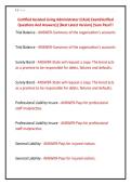 Certified Assisted Living Administrator &lpar;CALA&rpar; Exam&lpar;Verified &NewLine;Questions And Answers&rpar;&vert;&vert;Best Latest Version&vert;&vert;Sure Pass&excl;&excl;&excl; 