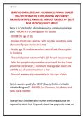 CERTIFIED ENROLLER EXAM - COVERED CALIFORNIA NEWEST &NewLine;2026&sol;2027 COMPLETE 150 QUESTIONS AND CORRECT &NewLine;ANSWERS &lpar;VERIFIED ANSWERS&rpar; &vert;ALREADY GRADED A&plus;&vert;&vert;BEST &NewLine;NEW VERSION&vert;&vert;QUICK PASS&excl;&excl;&excl;