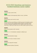 FCCS TEST Questions and Answers Verified Solutions Latest Update 2