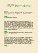 FCCS TEST Questions and Answers Verified Solutions Latest Update 3