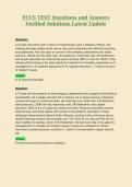 FCCS TEST Questions and Answers Verified Solutions Latest Update 5