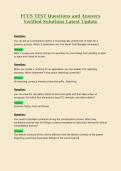 FCCS TEST Questions and Answers Verified Solutions Latest Update