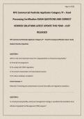 NYC Commercial Pesticide Applicator Category 7F &ndash; Food Processing Certification EXAM QUESTIONS AND CORRECT VERIFIED SOLUTIONS LATEST UPDATE THIS YEAR &ndash; JUST RELEASED&period;pdf&NewLine;&NewLine;