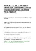 PROMETRIC CNA PRACTICE EXAM 2026&NewLine;CERTIFICATION SCRIPT PREMIUM QUESTIONS&NewLine;AND ACCURATE ANSWERS ONE HUNDRED&NewLine;PERCENT CORRECT