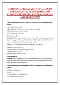 OHIO STATE FIRE ALARM ACTUAL EXAM PREP 2026&sol;2027 &vert; ALL QUESTIONS AND ANSWERS 