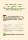 Week 11 Case Study&colon; SCI 251 &sol; SCI251 &lpar;Latest 2026 &sol; 2027&rpar; Microbiology &vert; Questions & Answers 100&percnt; Correct - Nightingale
