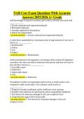 NAB Core Exam Questions With Accurate &NewLine;Answers 20252026 A&plus; Grade 