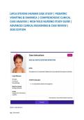LAYLA STEVENS IHUMAN CASE STUDY &vert; 18-MONTH-OLD &NewLine;WITH VOMITING & DIARRHEA &vert; COMPLETE PEDIATRIC &NewLine;ASSESSMENT & MANAGEMENT GUIDE &vert; HIGH-YIELD SOAP &NewLine;NOTE &vert; DIFFERENTIAL DIAGNOSIS & CLINICAL REASONING &NewLine;&vert; 2026 EDITION