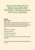 Week 12 Case Study&colon; SCI 251 &sol; SCI251 &lpar;Latest 2026 &sol; 2027&rpar; Microbiology &vert; Questions & Answers 100&percnt; Correct - Nightingale