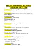 NAB Core Exam Questions With Accurate &NewLine;Answers 20252026 A&plus; Grade