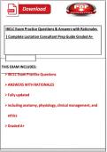 IBCLC Exam Practice Questions & Answers &lpar;2026&sol;2027 Edition&rpar;&colon; Complete Lactation Consultant Prep Guide