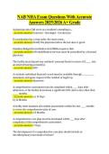 NAB NHA Exam Questions With Accurate &NewLine;Answers 20252026 A&plus; Grade 