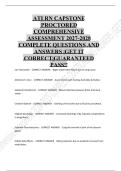 ATI RN Capstone Proctored Comprehensive Assessment 2027&sol;2028 &vert; Practice Questions & Answers