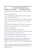 WGU C172 Network and Security Foundations PA & OA &vert; Practice Questions & Detailed Answers