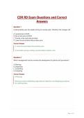 CDR RD Exam Questions and Correct Answers&NewLine;