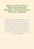 Week 14 Case Study&colon; SCI 251 &sol; SCI251 &lpar;Latest 2026 &sol; 2027&rpar; Microbiology &vert; Questions & Answers 100&percnt; Correct - Nightingale