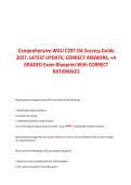 WGU C207 OA Success Guide 2027 &vert; Exam Blueprint&comma; Answers & Rationales