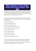 HESI Case Study - Chronic Kidney Disease with correct answers 100&percnt; 2026