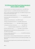 NCCER Ironworker Final Exam Practice Questions & Answer Graded A&plus; 2026&sol;2027