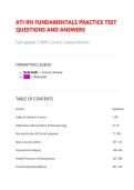 ATI RN Fundamentals Practice Exam Study Guide 2026 &vert; Questions & Answers