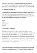 COMPTIA A&plus; CORE 1 EXAM &ndash; EXAM-STYLE QUESTIONS AND ANSWERS &vert;&NewLine;VERIFIED AND WELL DETAILED ANSWERS &vert; PLUS RATIONALES &vert; GUARANTEED&NewLine;PASS &vert; 2026&sol;27 LATEST UPDATE &vert; EXAM PREP &vert; STUDY GUIDE &vert; PRACTICE TEST