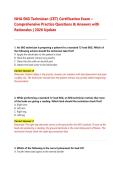 NHA EKG Technician &lpar;CET&rpar; Certification Exam &ndash; &NewLine;Comprehensive Practice Questions & Answers with &NewLine;Rationales &vert; 2026 Update 