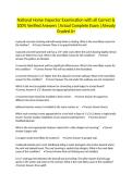 National Home Inspector Examination with all Correct & 100&percnt; Verified Answers &vert;Actual Complete Exam &vert;Already Graded A&plus;