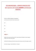 EPIC AMB 400 EXAM &mdash; COMPLETE PRACTICE TEST&NewLine;100&plus; Questions with Verified ANSWERs and Rationales&NewLine;2026&sol;2027&NewLine;