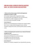 HRIR 3021 EXAM 1 COMPLETE PRACTICE QUESTION BANK - ALL TOPICS COVERED &lpar;200 QUESTIONS&rpar;