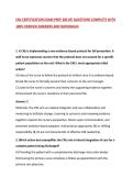 CNL CERTIFICATION EXAM PREP 200 ATI QUESTIONS COMPLETE WITH 100&percnt; VERIFIED ANSWERS AND RATIONALES
