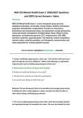 NUR 253 Mental Health Exam 2&colon; 2026&sol;2027 Questions  and 100&percnt; Correct Answers&ndash; Galen