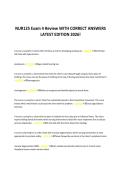 NUR125 Exam 4 Review WITH CORRECT ANSWERS &NewLine;LATEST EDITION 2026&excl;