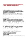 NCC EFM CERTIFICATION EXAM 200 QUESTION BANK WITH CORRECT ANSWERS & CLINICAL RATIONALES