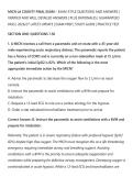 MICN LA COUNTY FINAL EXAM &ndash; EXAM-STYLE QUESTIONS AND ANSWERS &vert;&NewLine;VERIFIED AND WELL DETAILED ANSWERS &vert; PLUS RATIONALES &vert; GUARANTEED&NewLine;PASS &vert; 2026&sol;27 LATEST UPDATE &vert; EXAM PREP &vert; STUDY GUIDE &vert; PRACTICE TEST